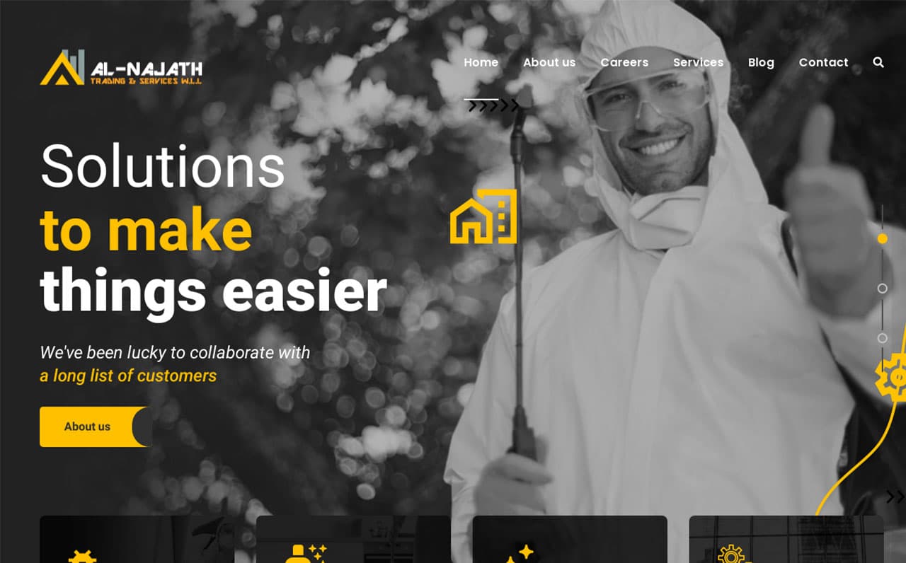 Al Najath Business Website - Web Development Project Kerala