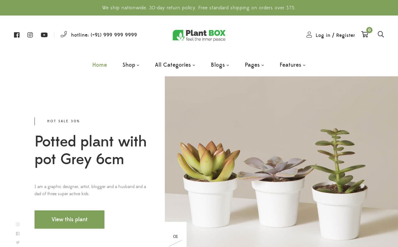 PlantBox E-Commerce Platform - Web Design Project by Salman MP, Kerala