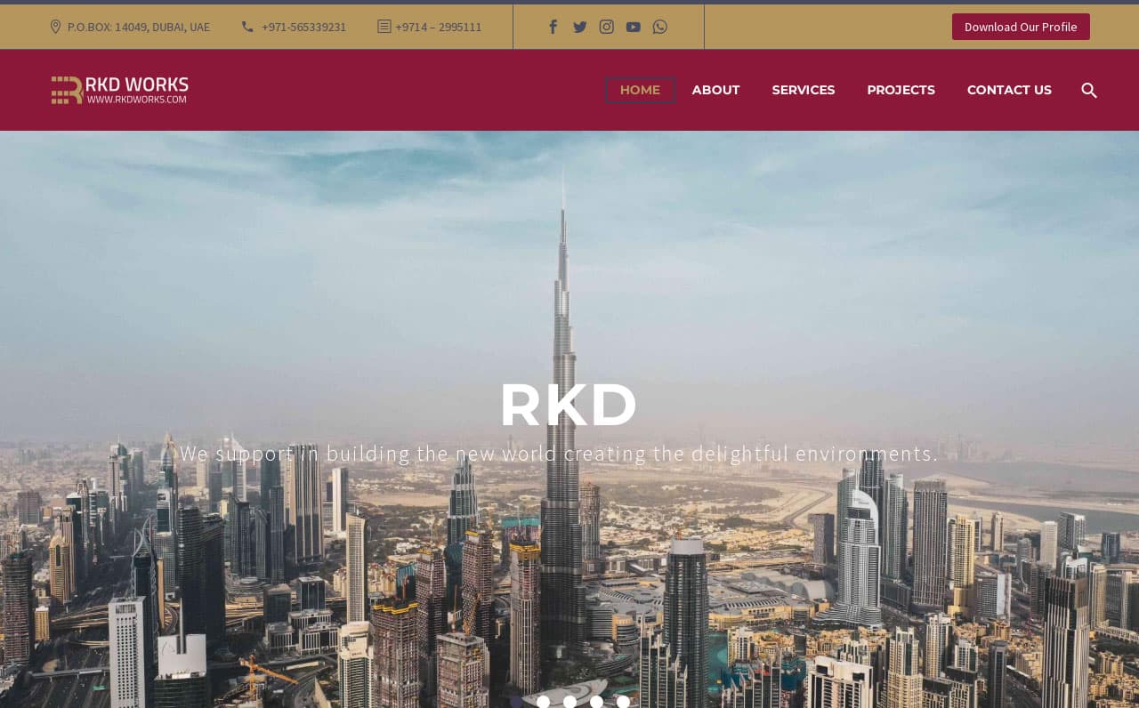 RKD Works Business Website - Web Development Project Kerala